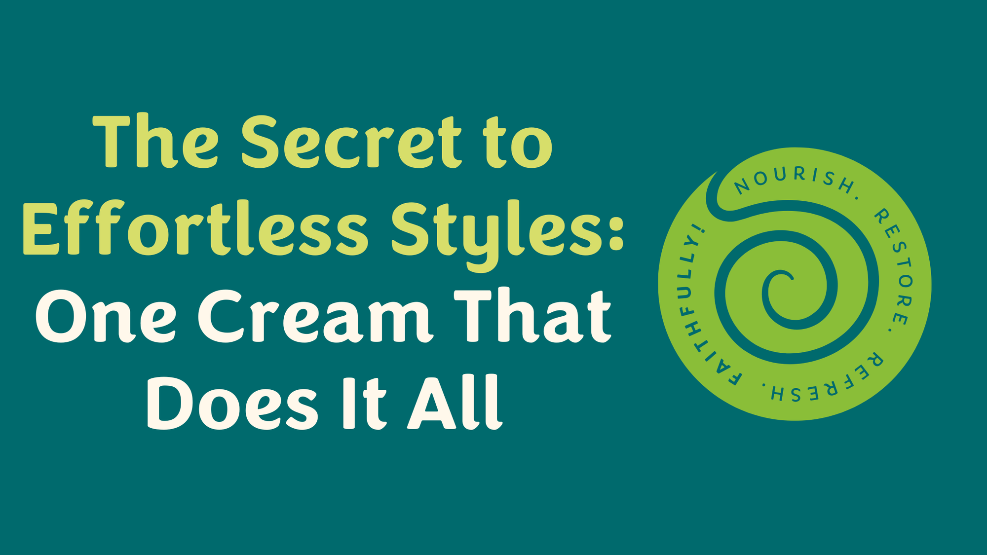 4-in-1 Styling Cream: Leave-In, Moisturizer, Oil, and Styler in One