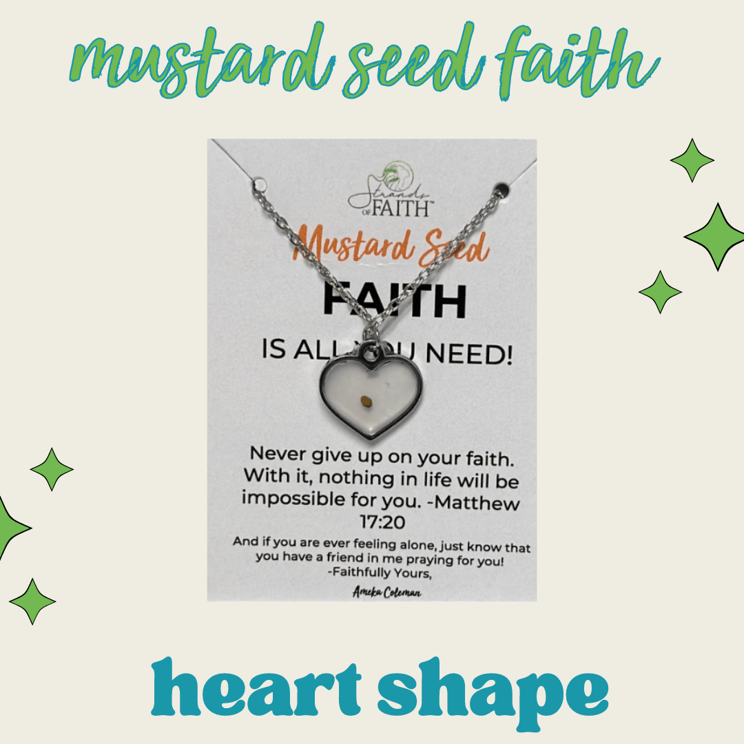 Faith necklace with mustard seed deals
