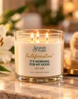 "It’s Working For My Good" Faithfirmation® Candle