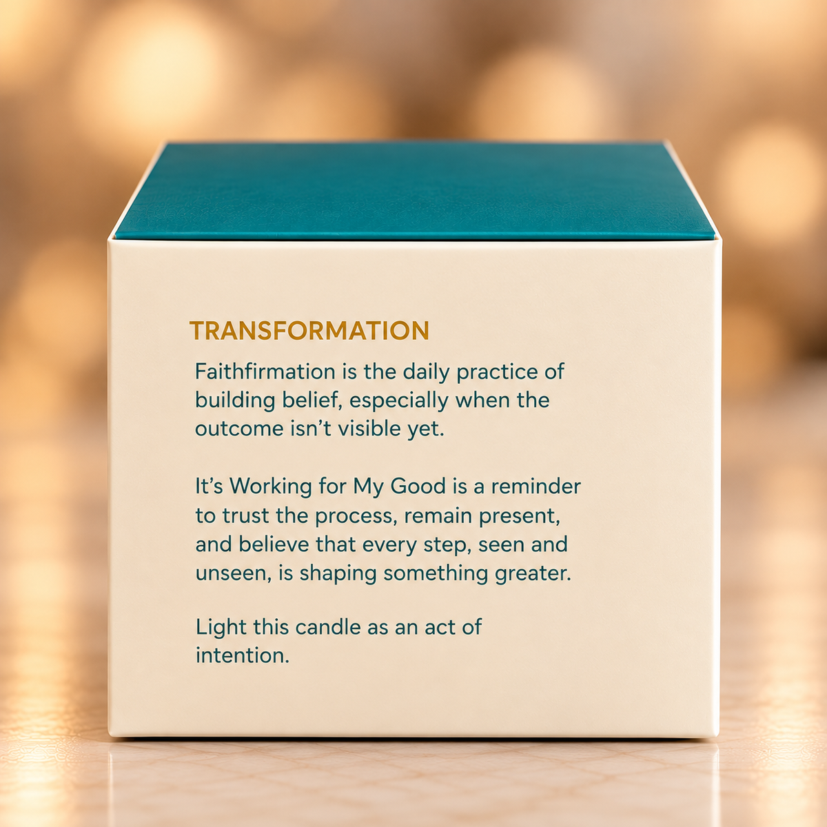 "It’s Working For My Good" Faithfirmation® Candle
