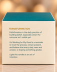 "It’s Working For My Good" Faithfirmation® Candle