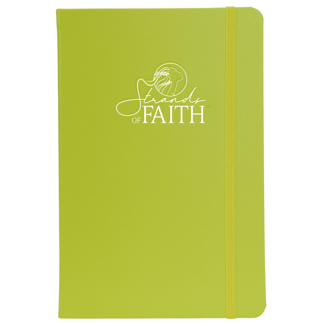 Strands of Faith Hardcover Notebook Journal (Lime Green)