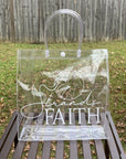 Clear Strands of Faith Logo Tote | STRANDS OF FAITH